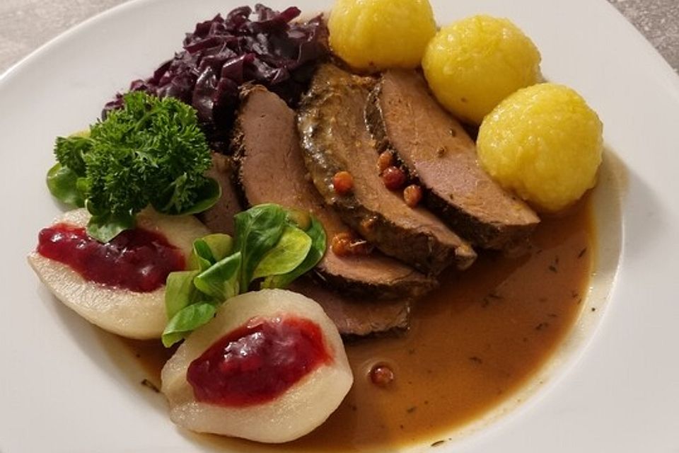 Wildschweinbraten aus dem Ofen