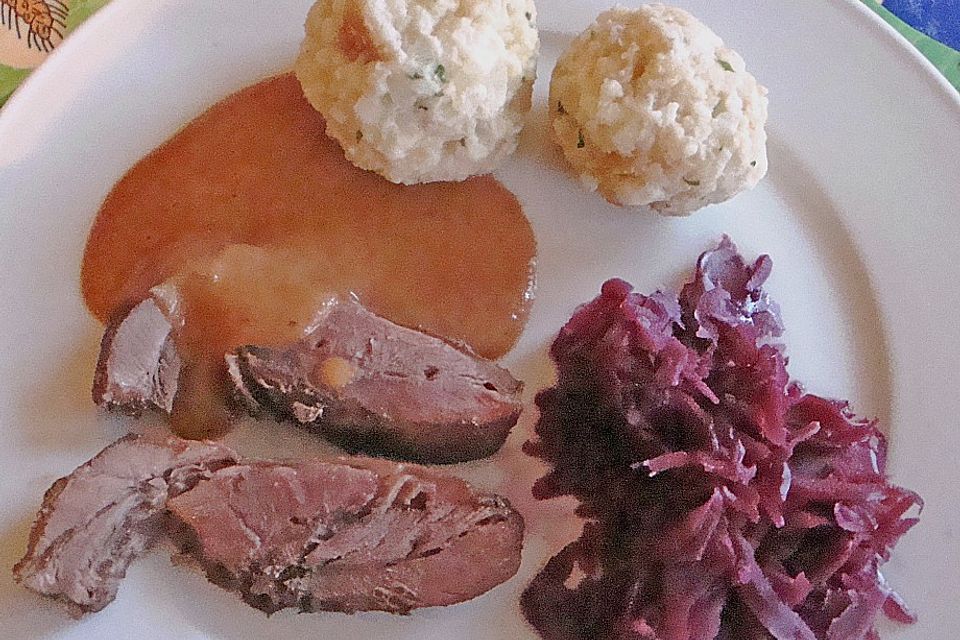 Wildschweinbraten aus dem Ofen