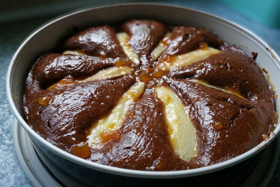 Birnen - Schokolade - Kuchen