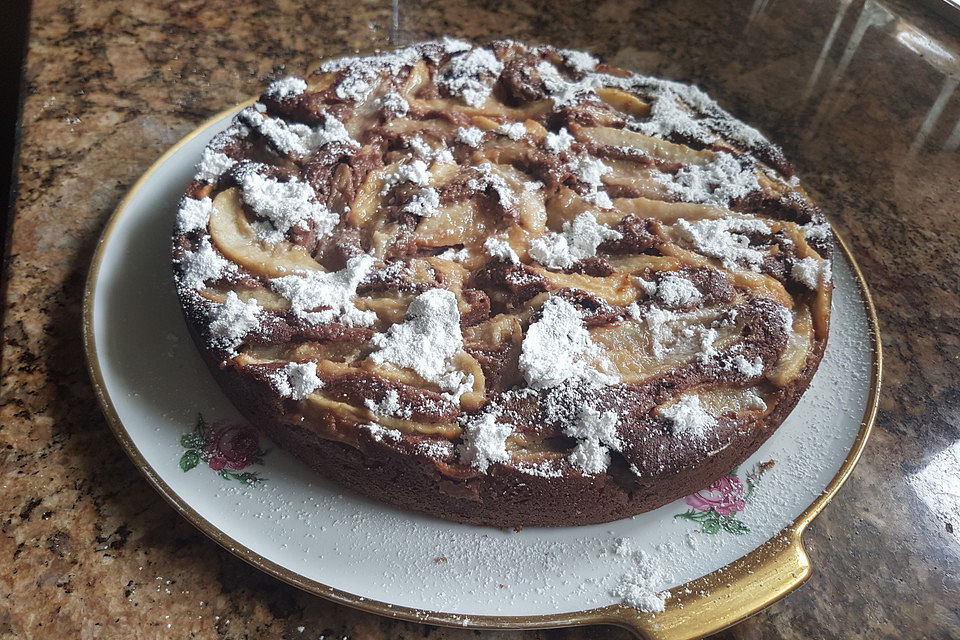 Birnen - Schokolade - Kuchen