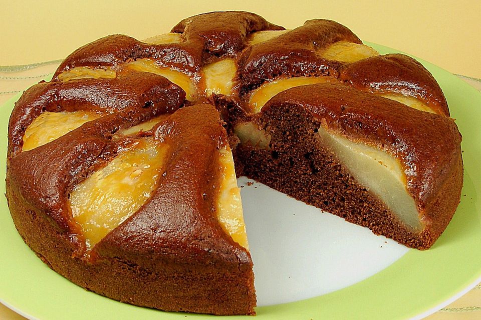 Birnen - Schokolade - Kuchen