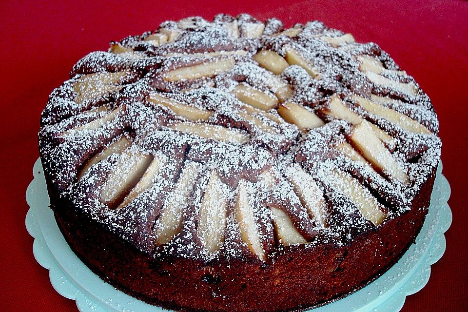 Birnen - Schokolade - Kuchen