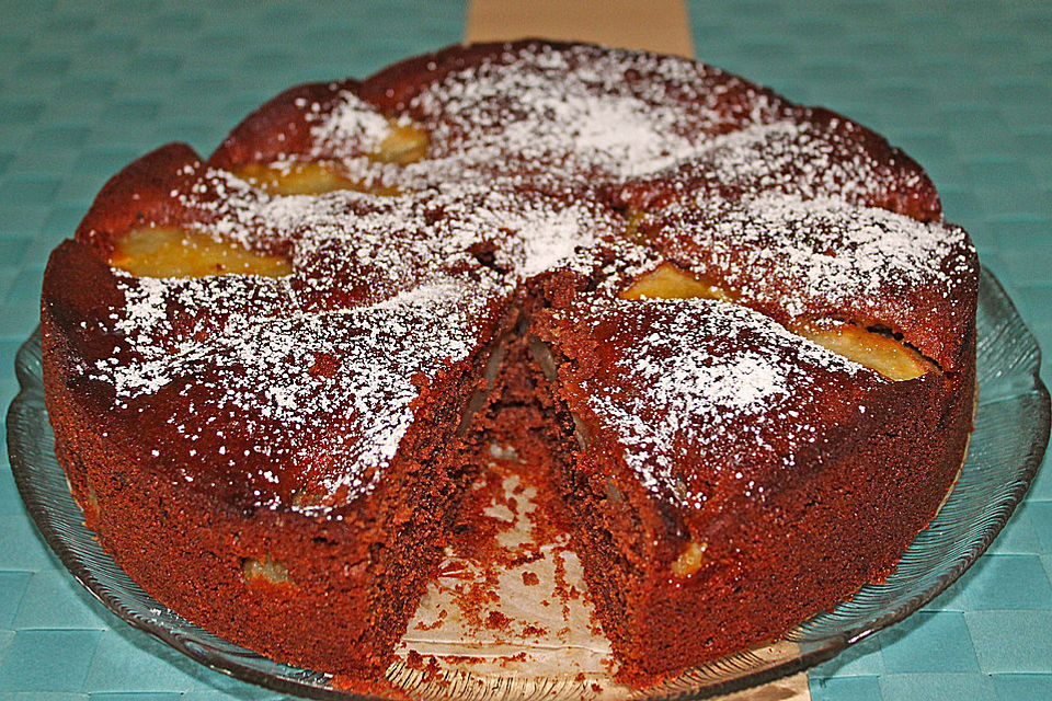 Birnen - Schokolade - Kuchen