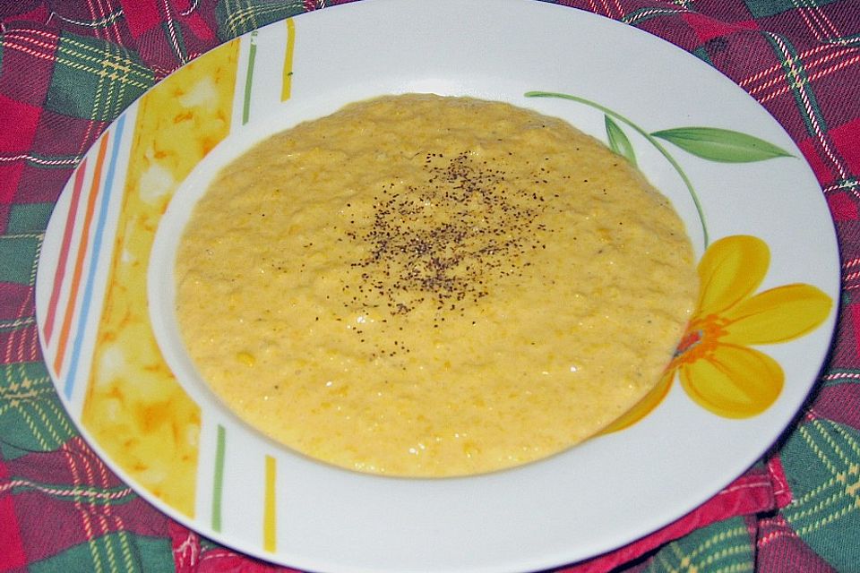 Scharfe Mais - Kokos - Suppe