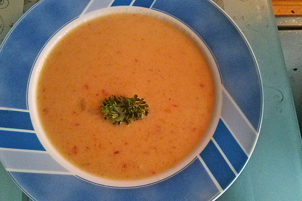 Scharfe Bananen - Cremesuppe