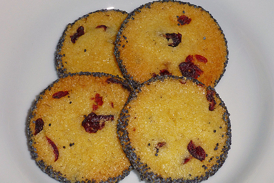 Cranberry  - Mohn - Cookies