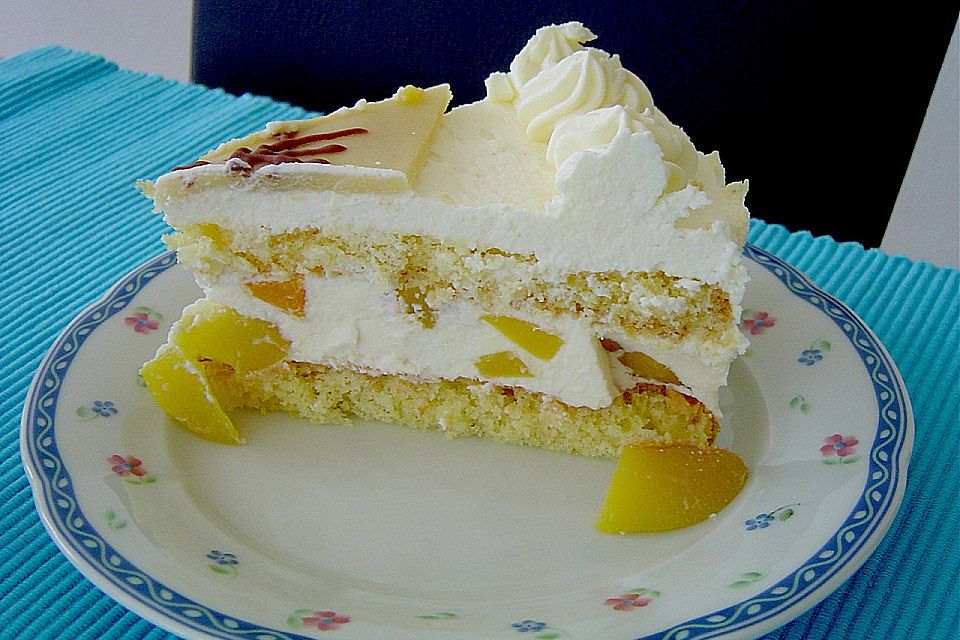 Pfirsich - Buttercreme - Torte