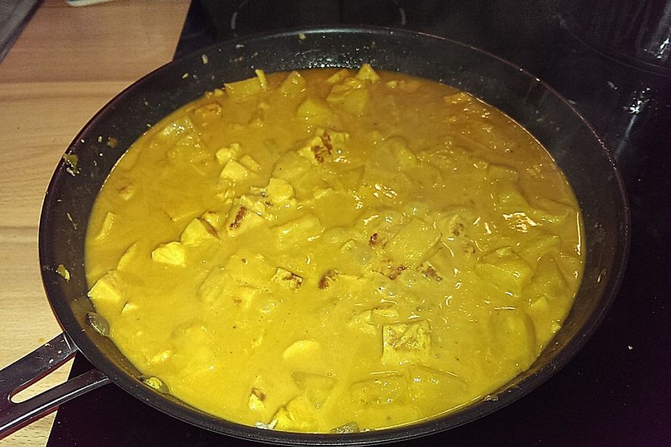 Schnelles Hähnchencurry