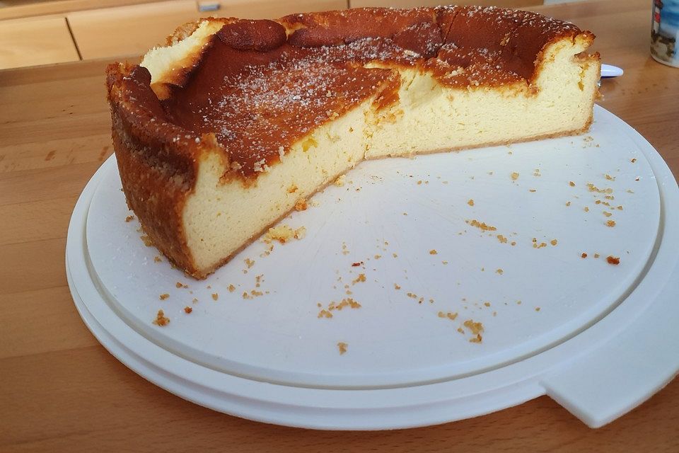 Käsekuchen ohne Boden