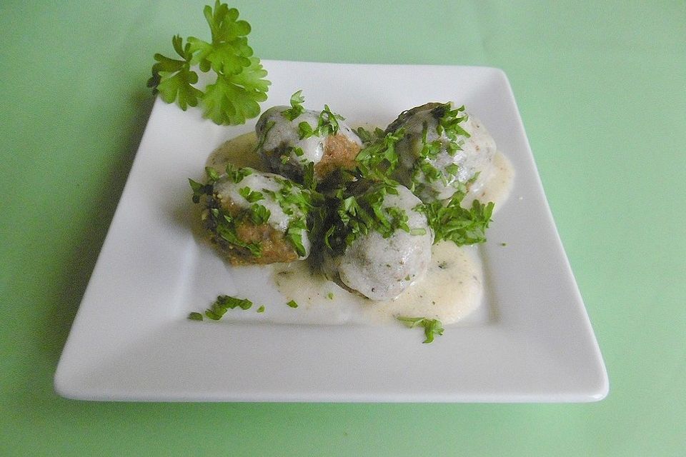 Hackbällchen mit Gouda - Sauce