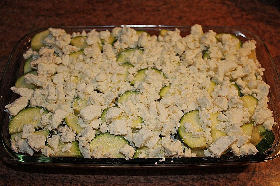 Zucchini-Gnocchi-Auflauf