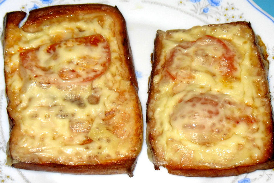 Überbackener Fleischkäse