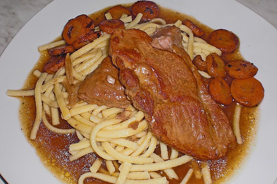 Schweinebraten in Biersauce