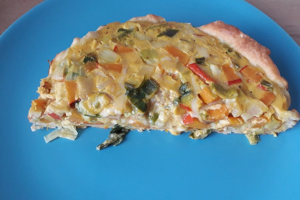 Kürbis - Zwiebel - Quiche