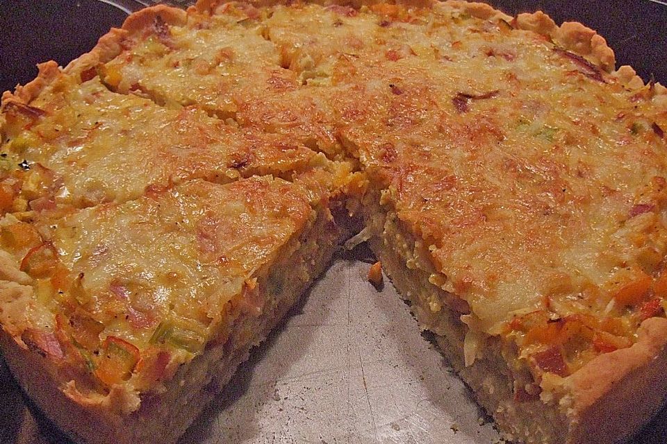 Kürbis - Zwiebel - Quiche