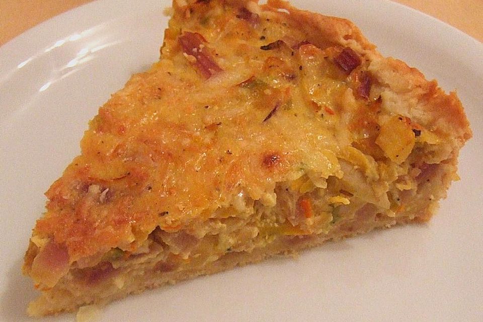 Kürbis - Zwiebel - Quiche