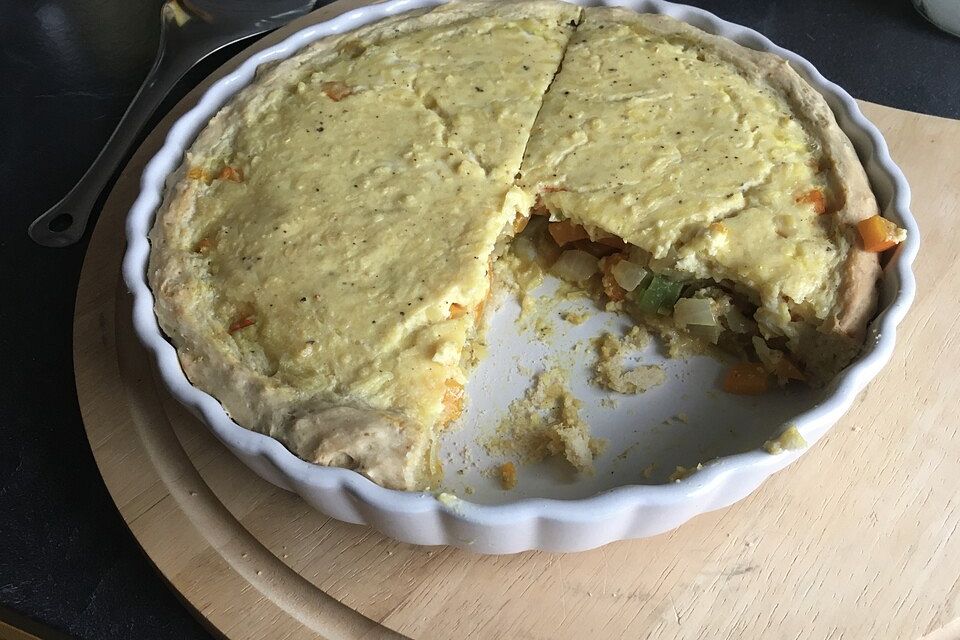 Kürbis - Zwiebel - Quiche