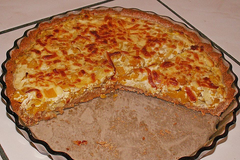 Kürbis - Zwiebel - Quiche