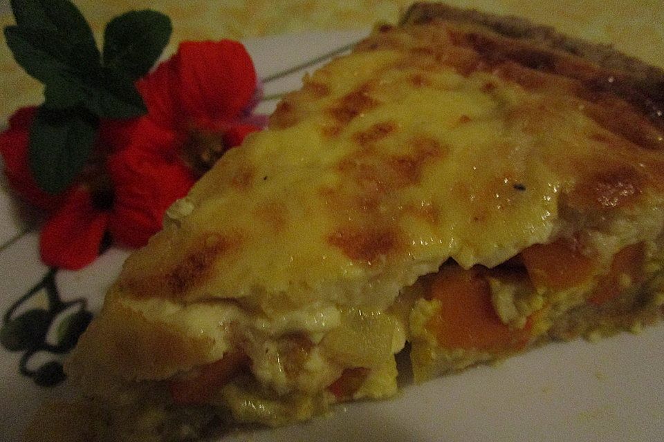 Kürbis - Zwiebel - Quiche