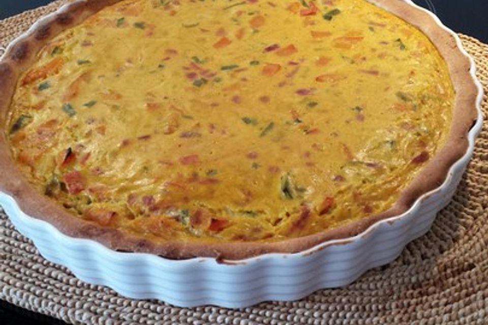 Kürbis - Zwiebel - Quiche