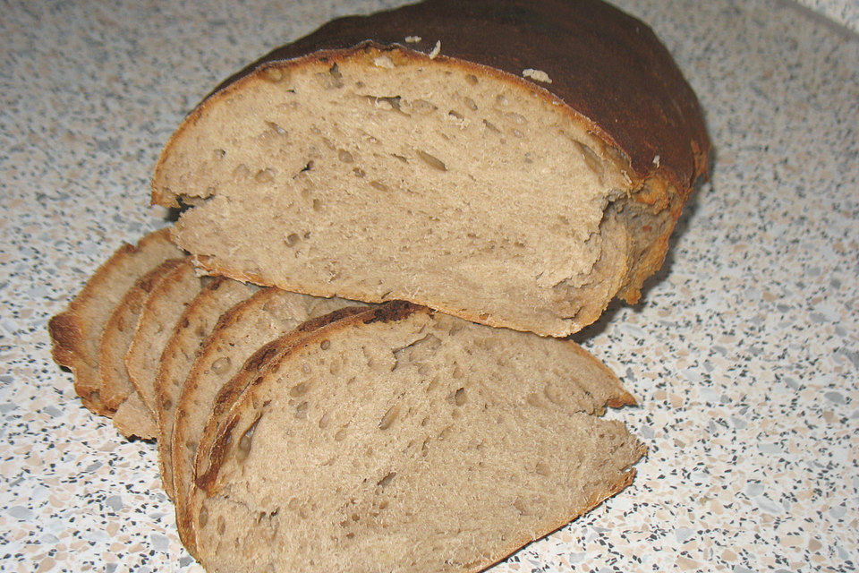 Bierbrot mit Sauerteig