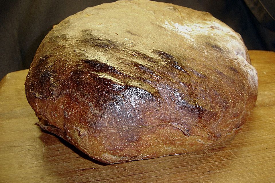 Bierbrot mit Sauerteig