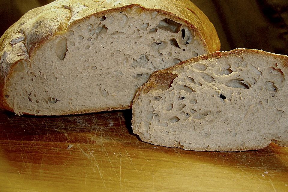 Bierbrot mit Sauerteig