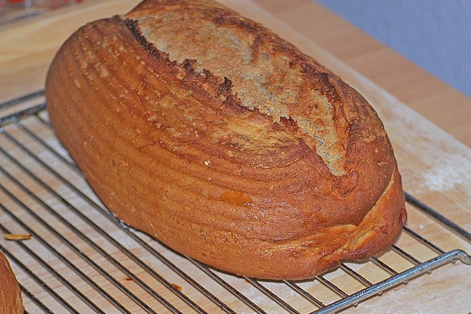 Bierbrot mit Sauerteig