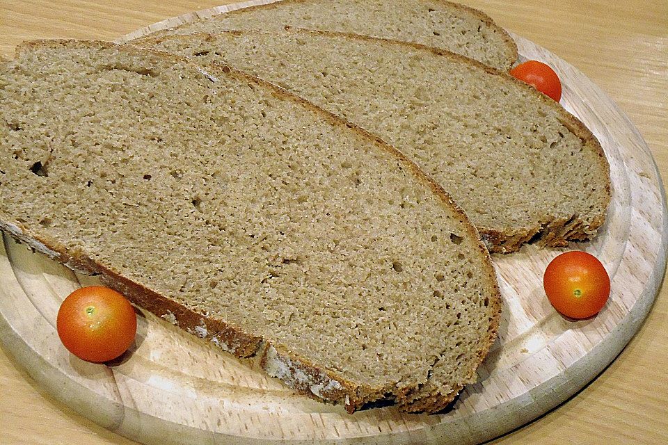 Bierbrot mit Sauerteig