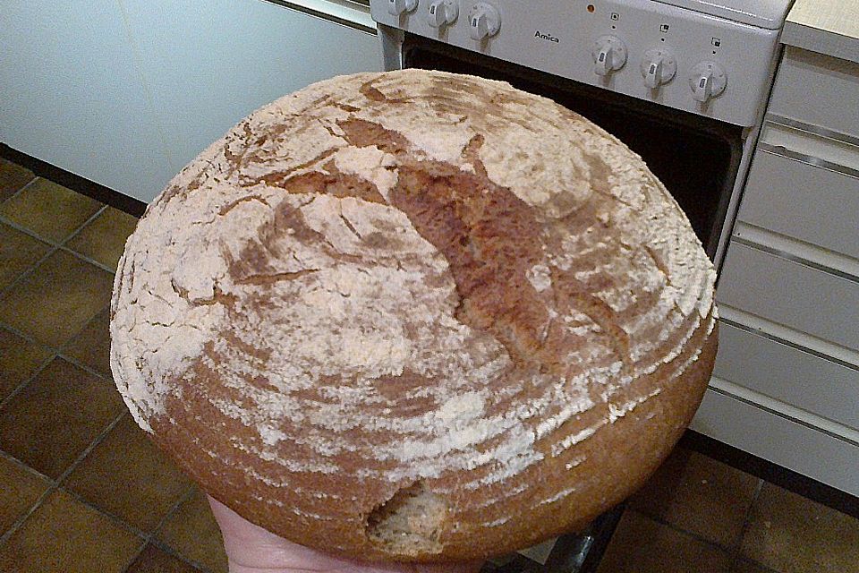 Bierbrot mit Sauerteig