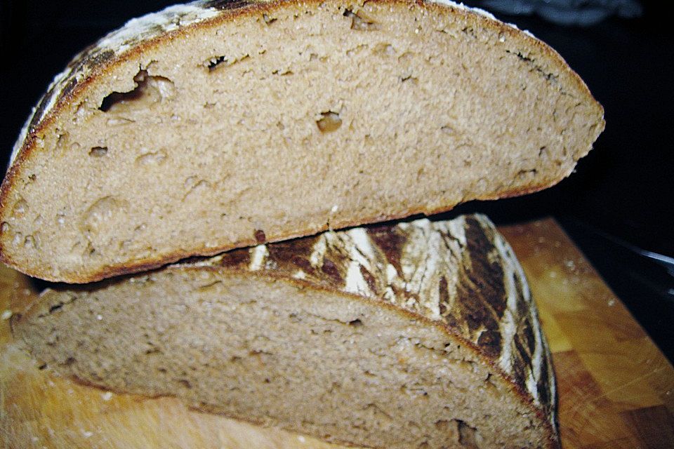 Bierbrot mit Sauerteig