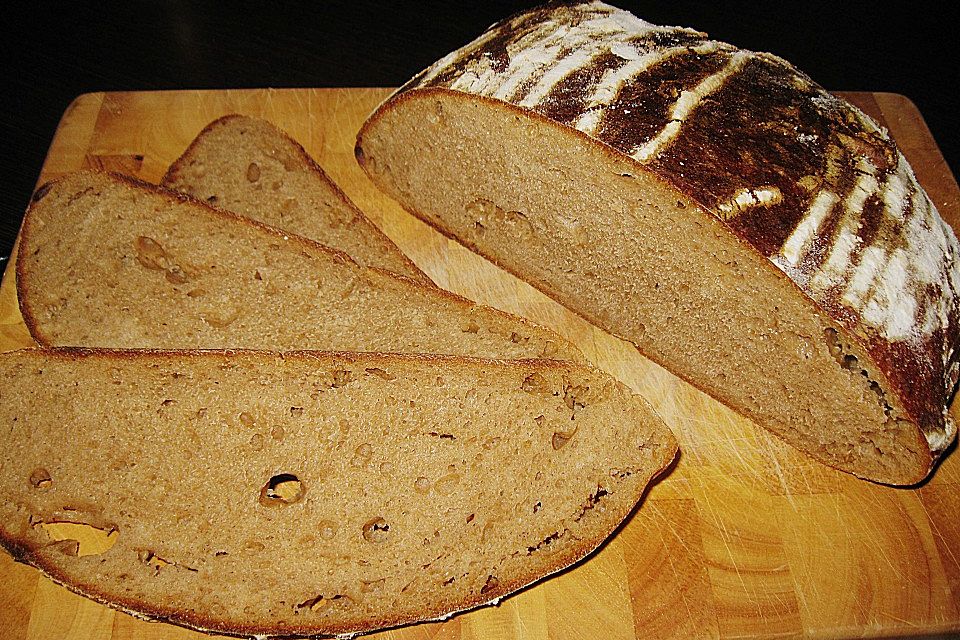 Bierbrot mit Sauerteig