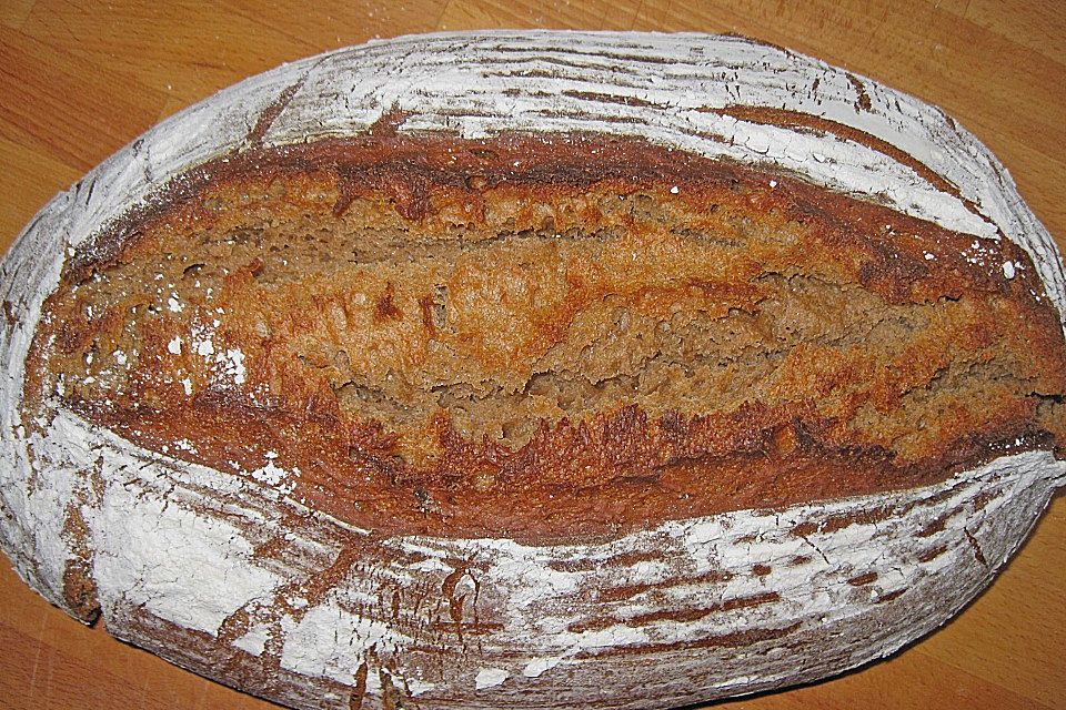 Bierbrot mit Sauerteig