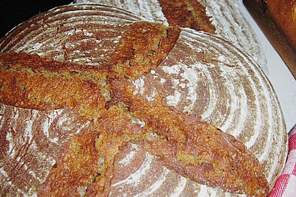 Bierbrot mit Sauerteig