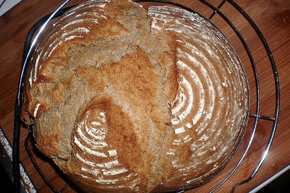 Bierbrot mit Sauerteig