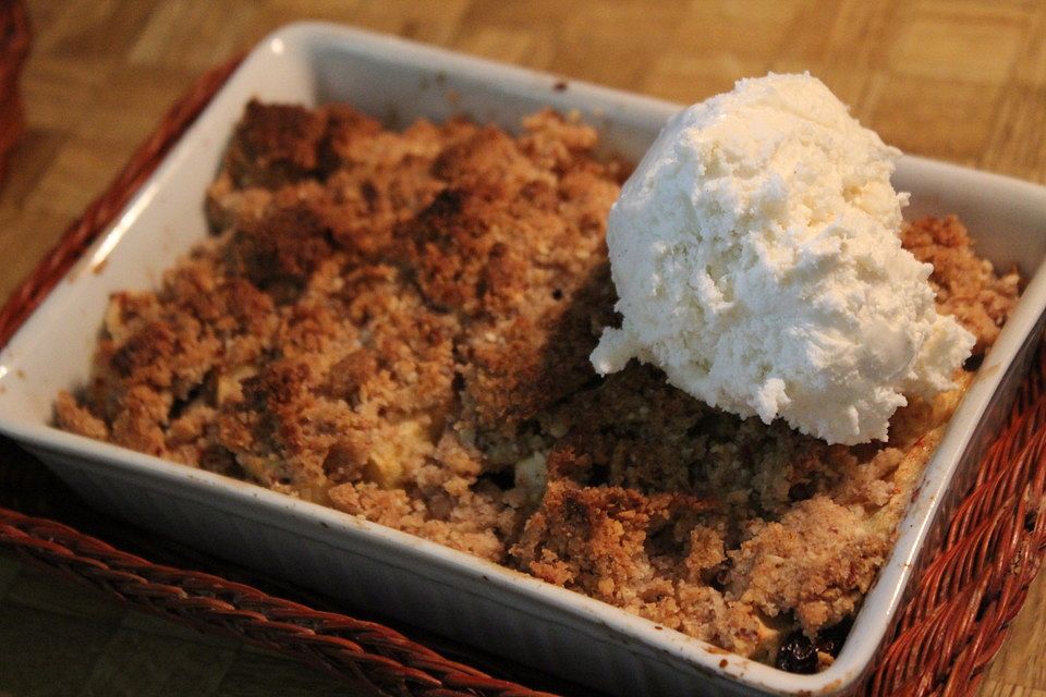 Apfel Crumble