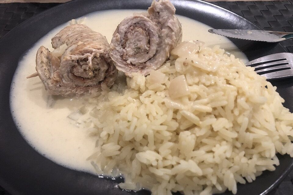 Putenröllchen mit Parmaschinken