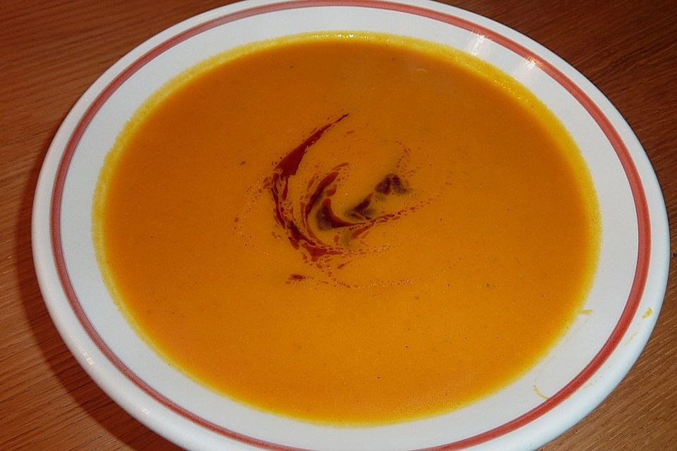 Kürbis - Currysuppe