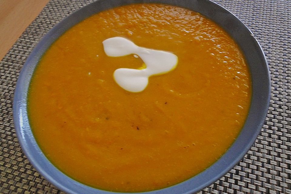 Kürbis - Currysuppe