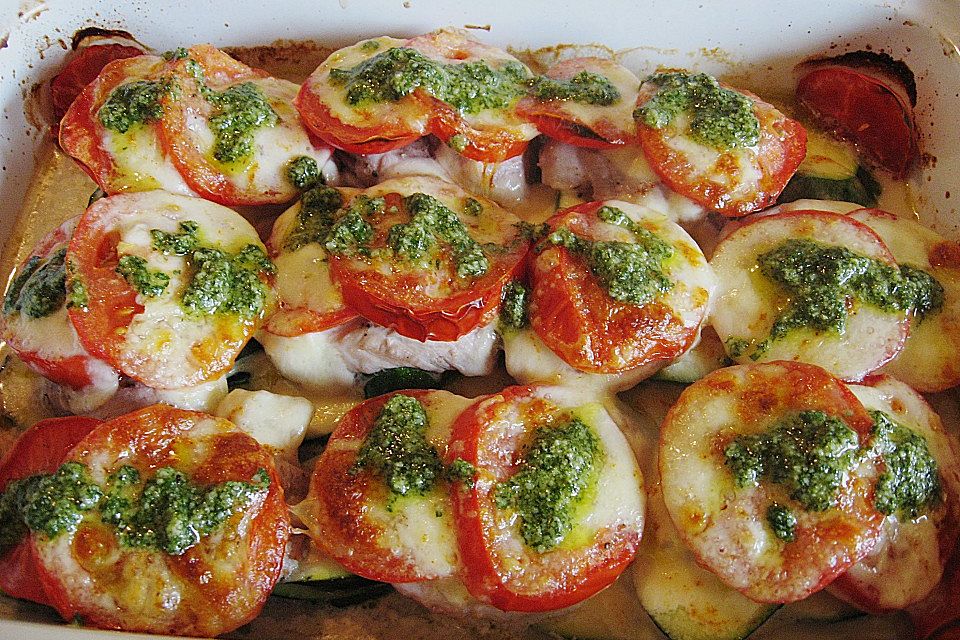 Schweinefilet 'Caprese'