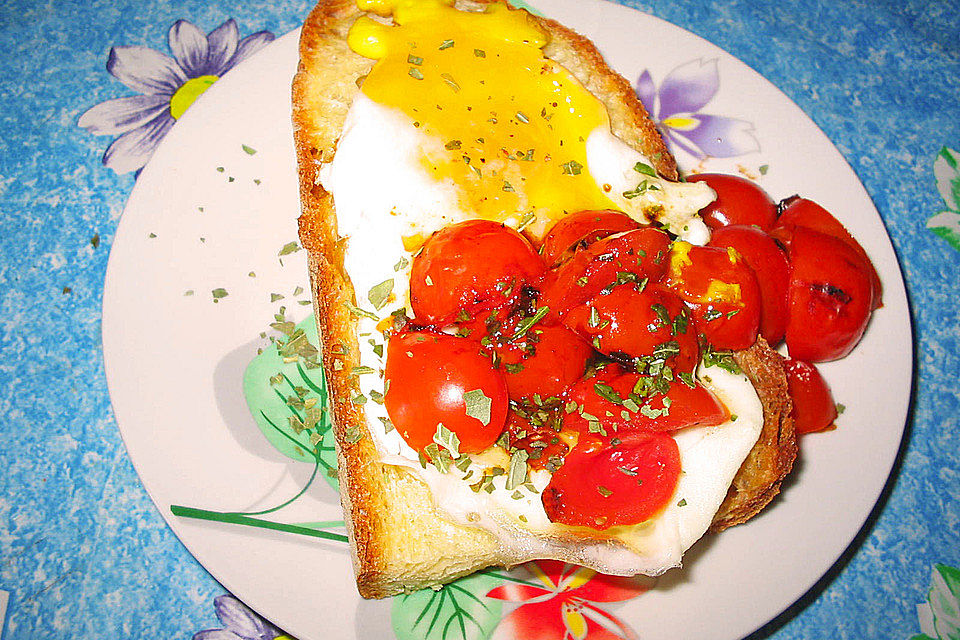 Spiegelei - Tomaten - Snack