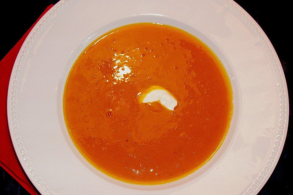 Scharfe Kürbissuppe