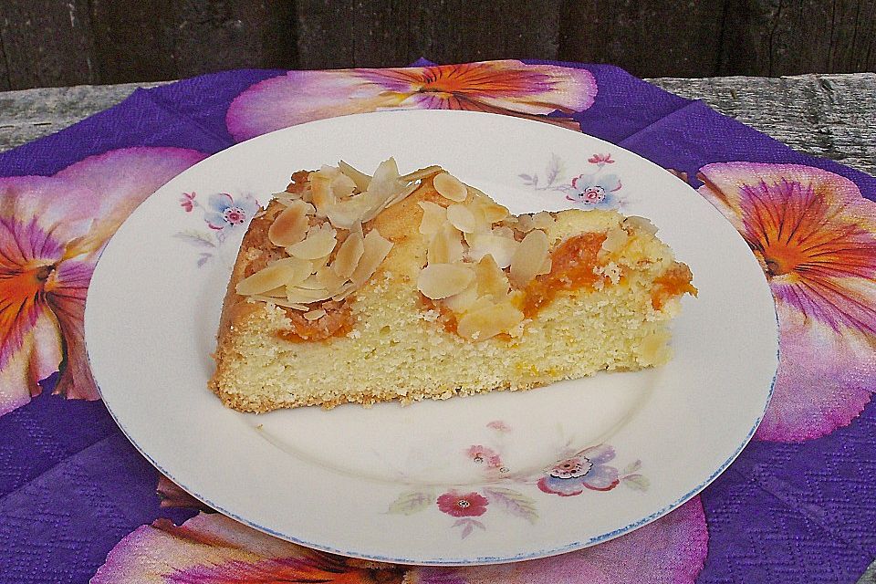 Aprikosen - Amarettini - Kuchen