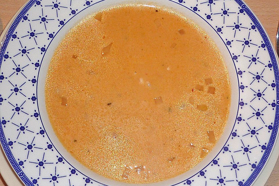 Pikante Garnelensuppe