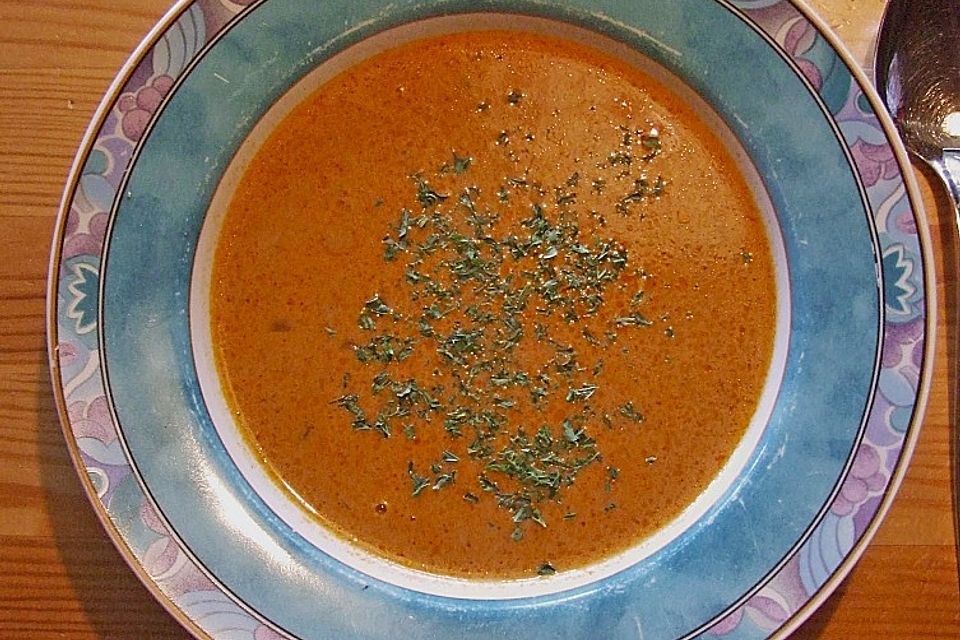 Pikante Garnelensuppe