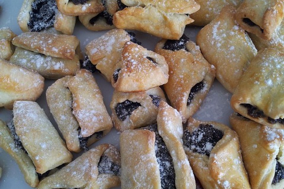 Frischkäse - Plätzchen mit Mohn