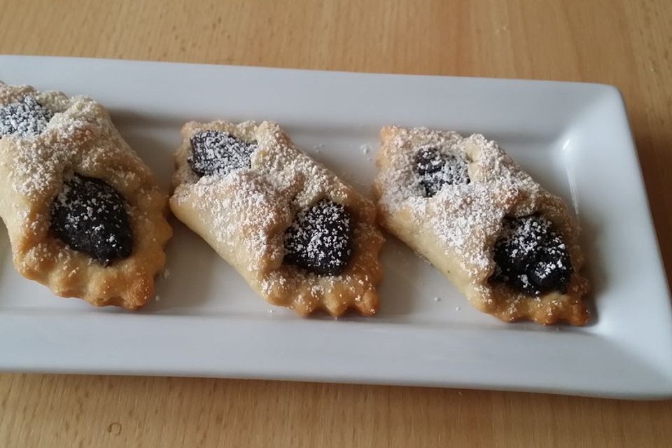 Frischkäse - Plätzchen mit Mohn