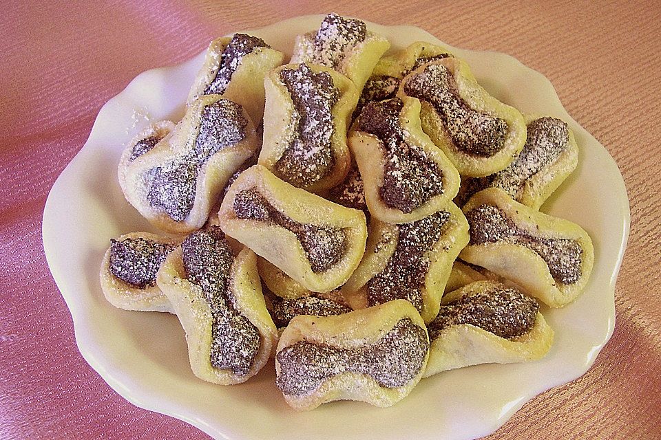 Frischkäse - Plätzchen mit Mohn