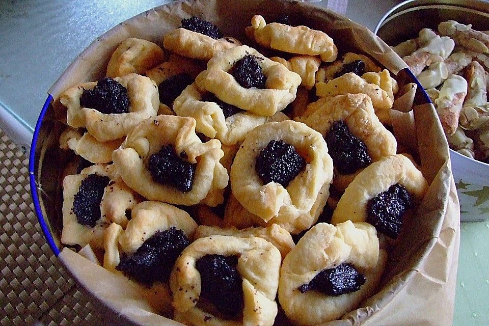 Frischkäse - Plätzchen mit Mohn