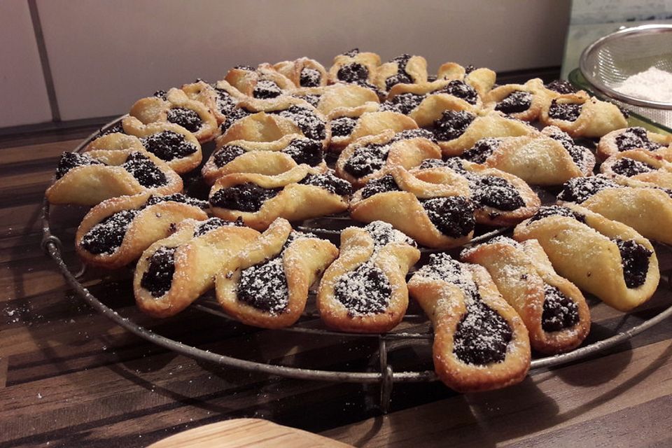 Frischkäse - Plätzchen mit Mohn